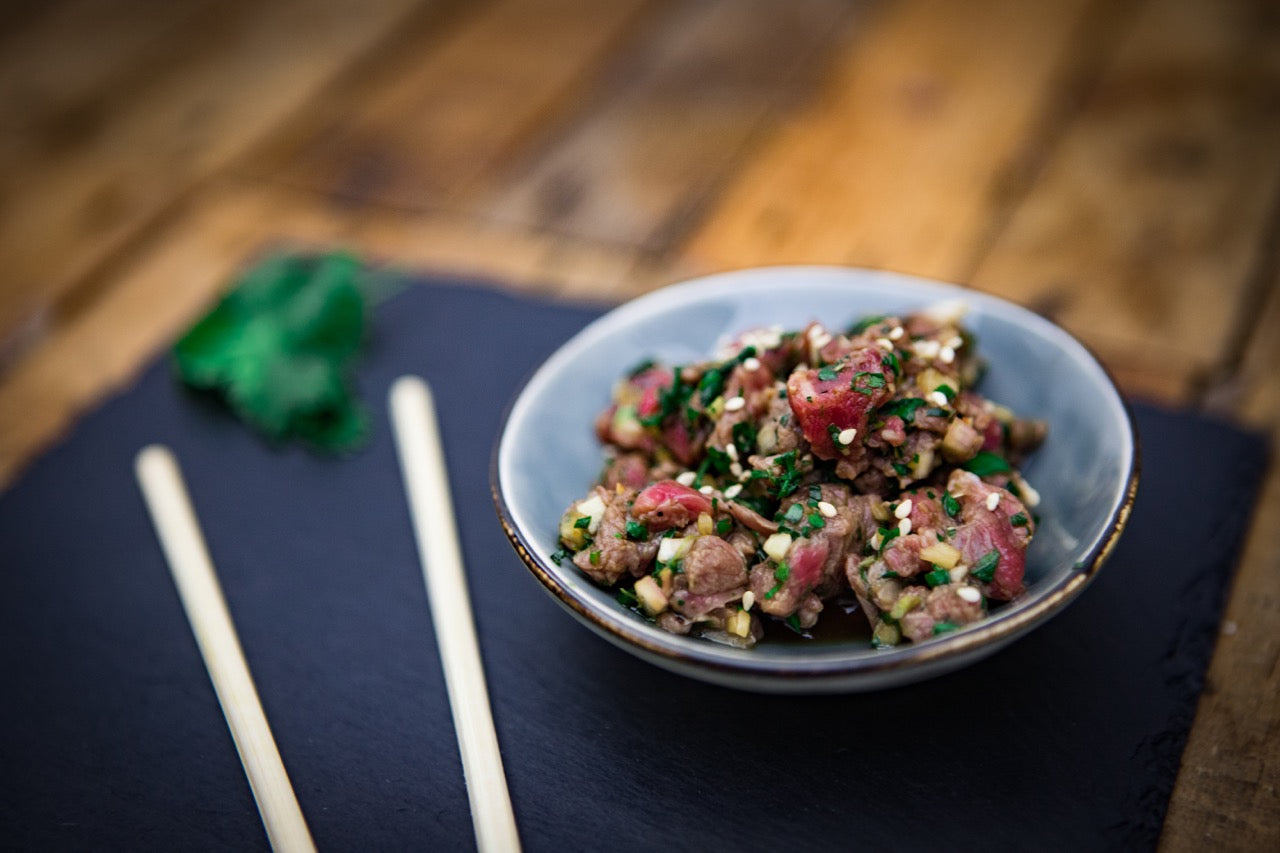 Asiatisches Büffel Tartar aus dem OFB