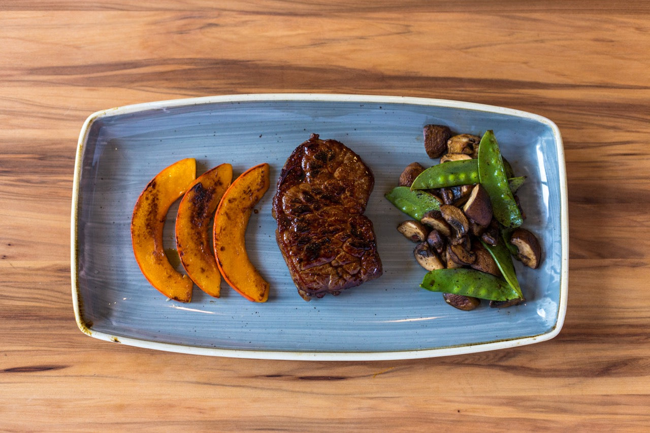 Honey glazed Büffel Rumpsteak