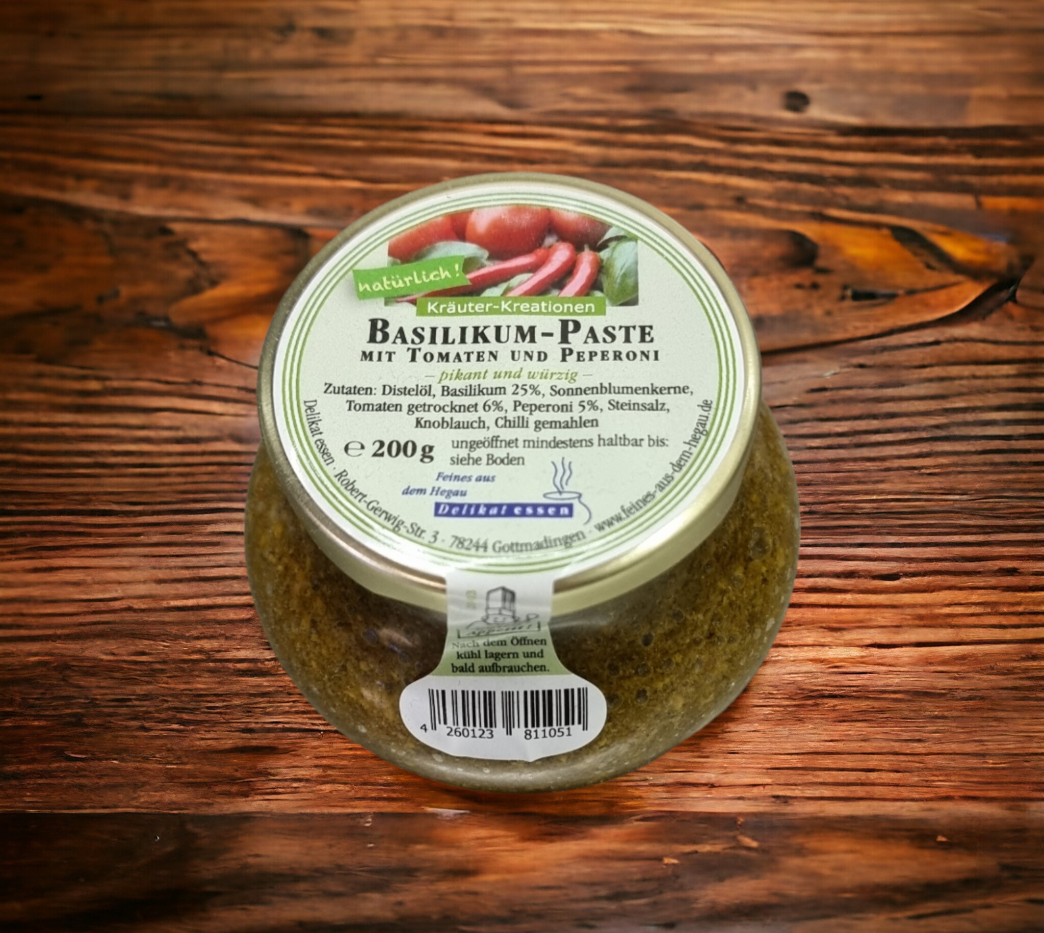 Basil Paste with Tomatoes and Pepperoni | 200g